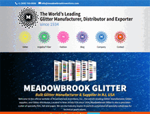 Tablet Screenshot of meadowbrookglitter.com